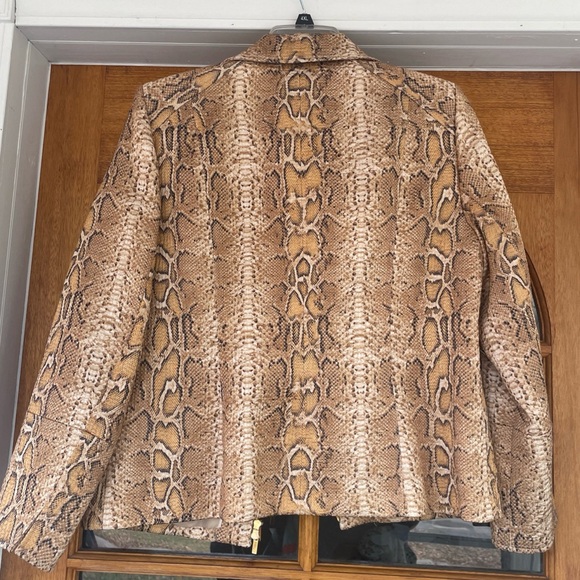 Juliana Collezione snakeskin print jacket size 12 - Picture 4 of 4